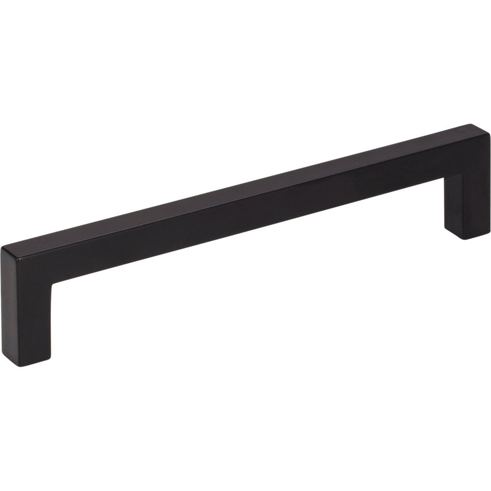 Elements 625-128MB: 128 mm cc Stanton Square Bar Cabinet Pull - Matte Black