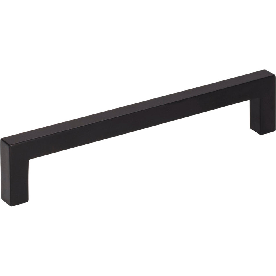 Elements 625-128MB: 128 mm cc Stanton Square Bar Cabinet Pull - Matte Black