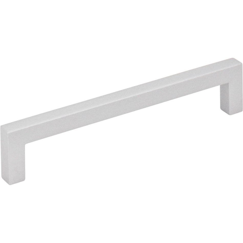 Elements 625-128MS: 128 mm cc Stanton Square Bar Cabinet Pull - Matte Silver