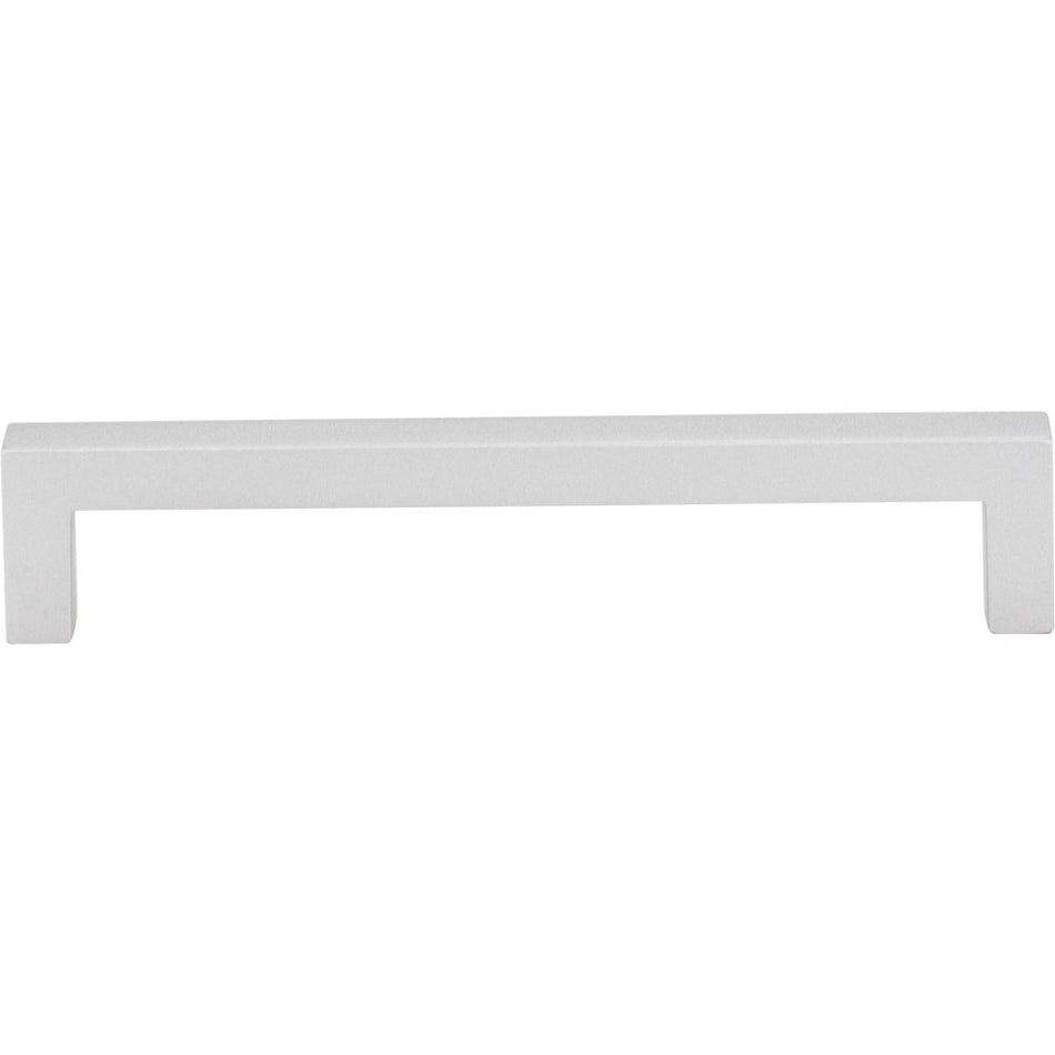 Elements 625-128MS: 128 mm cc Stanton Square Bar Cabinet Pull - Matte Silver
