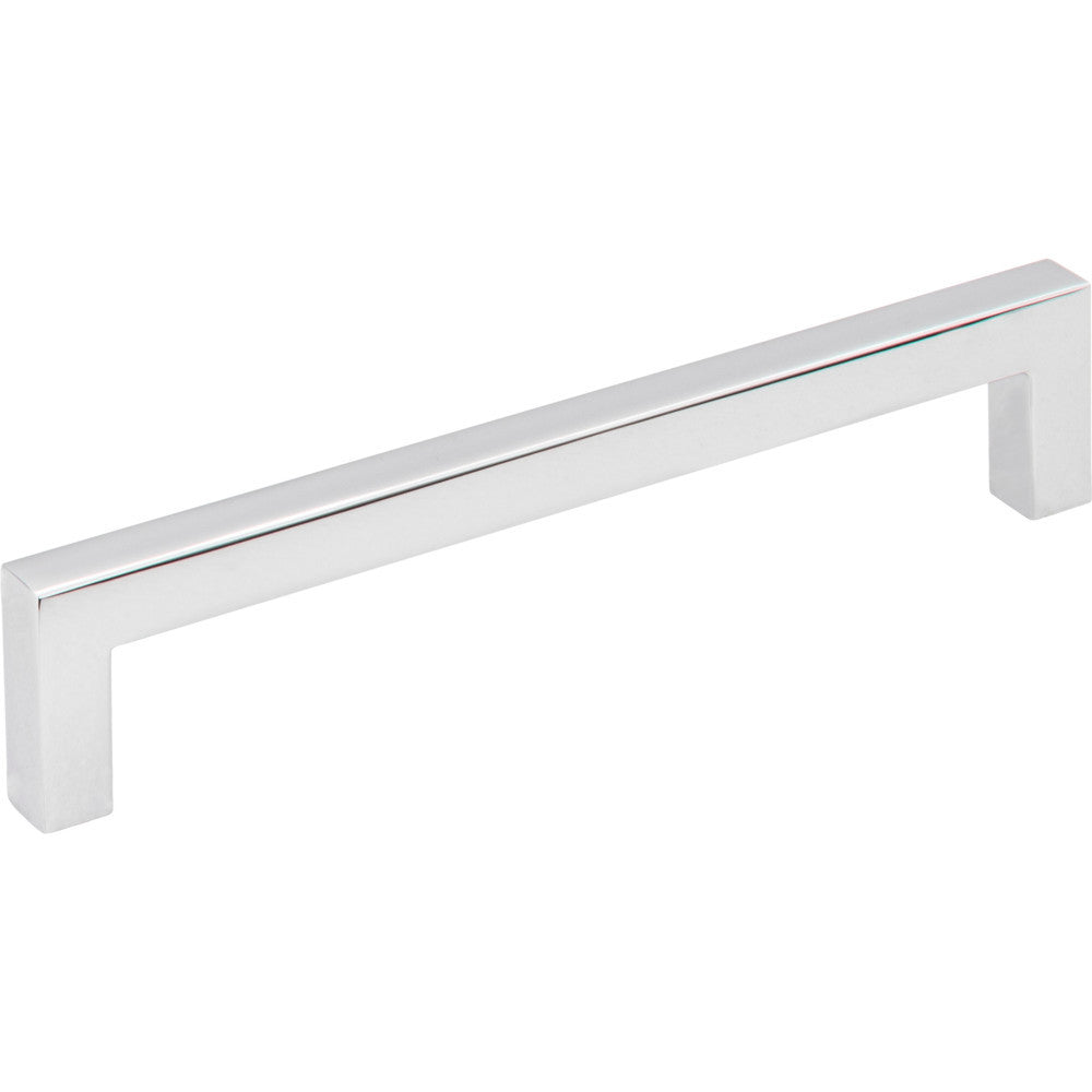 Elements 625-128PC: 128 mm cc Stanton Square Bar Cabinet Pull - Polished Chrome