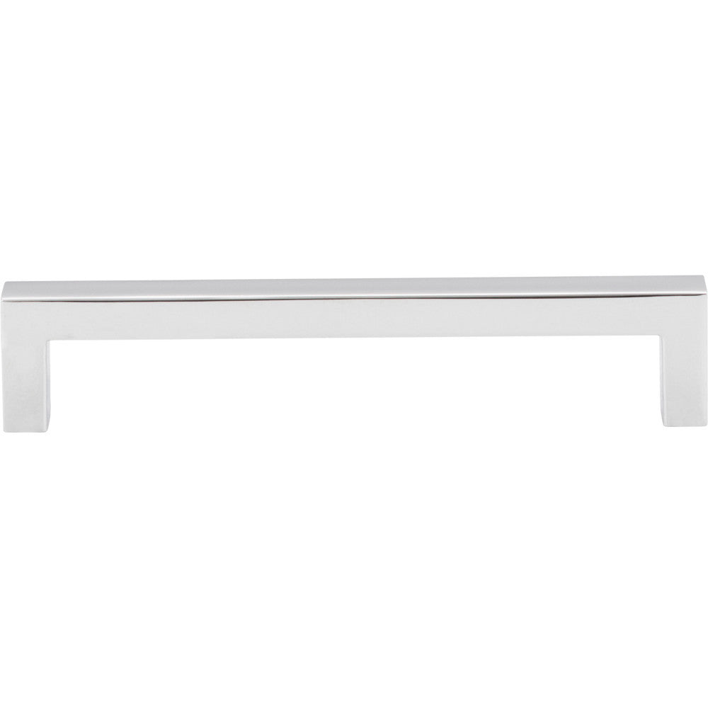 Elements 625-128PC: 128 mm cc Stanton Square Bar Cabinet Pull - Polished Chrome