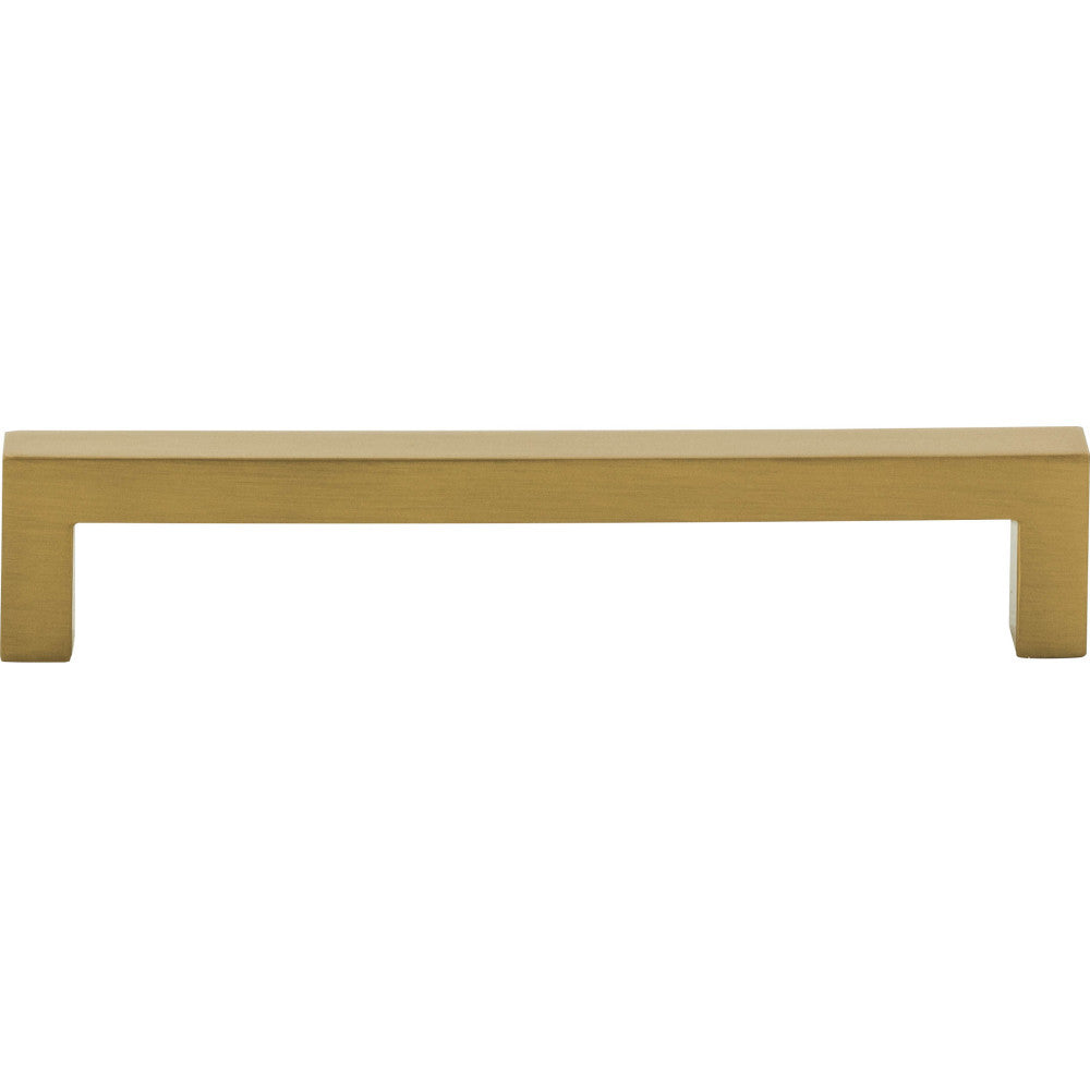 Elements 625-128SBZ: 128 mm cc Stanton Square Bar Cabinet Pull - Satin Bronze