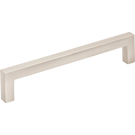 Elements 625-128SN: 128 mm cc Stanton Square Bar Cabinet Pull - Satin Nickel