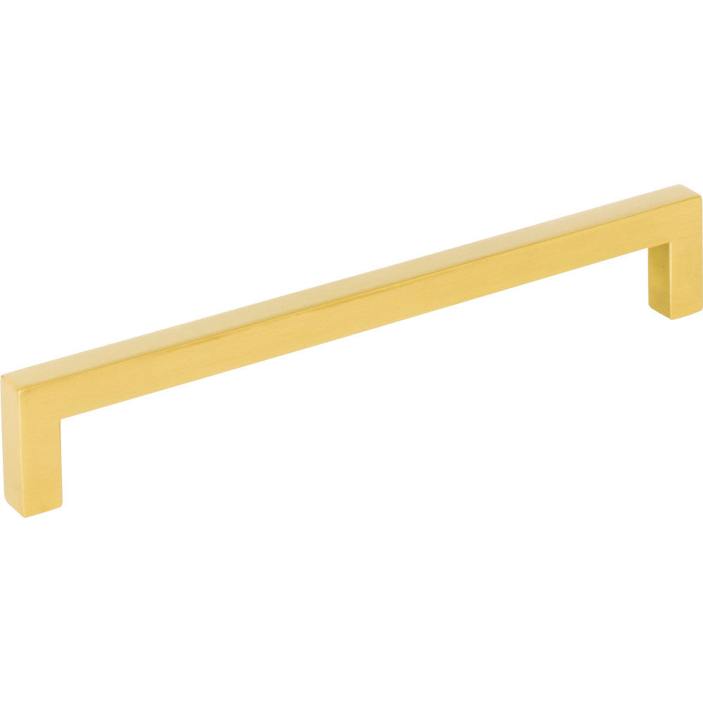 Elements 625-160BG: 160 mm cc Stanton Square Bar Cabinet Pull - Brushed Gold