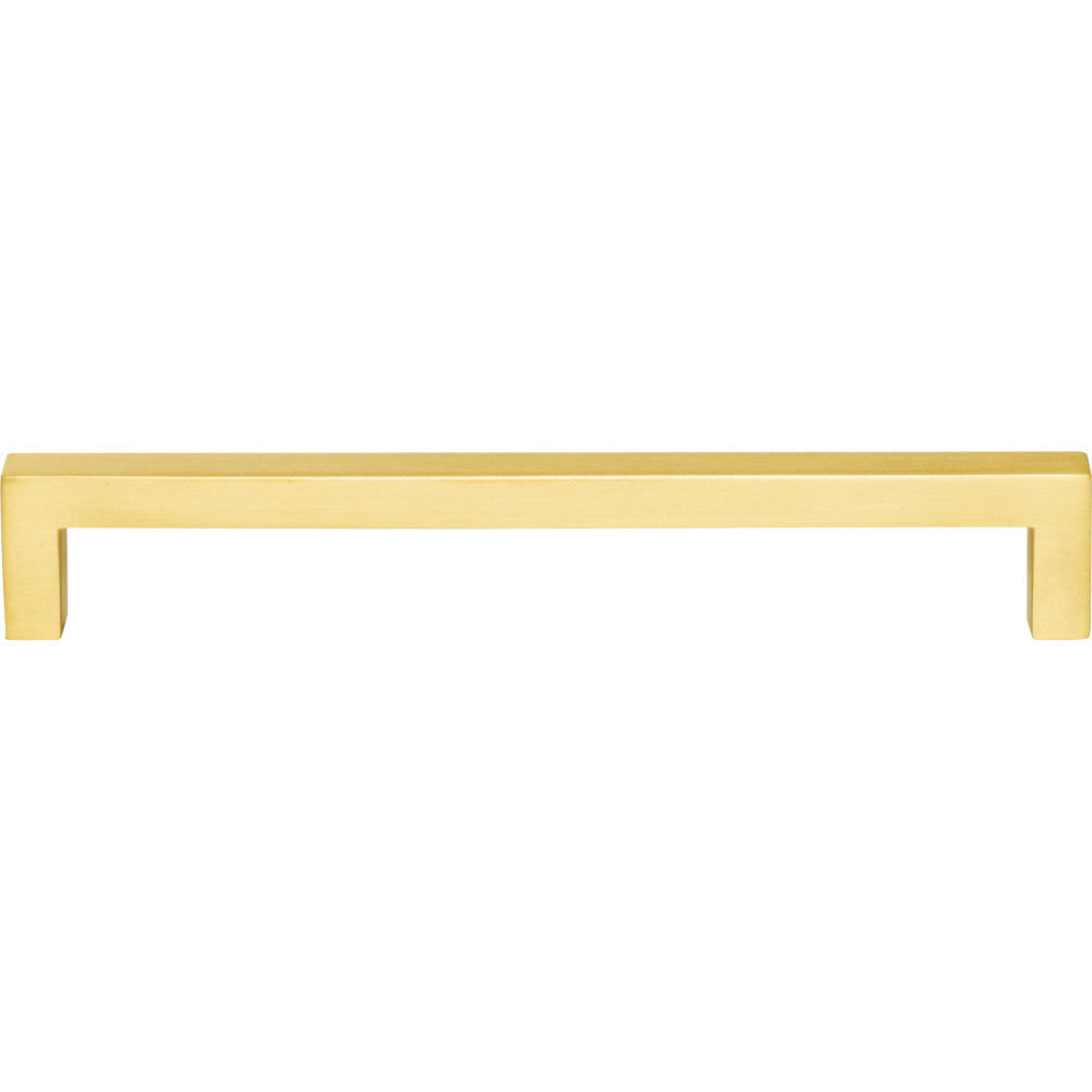 Elements 625-160BG: 160 mm cc Stanton Square Bar Cabinet Pull - Brushed Gold