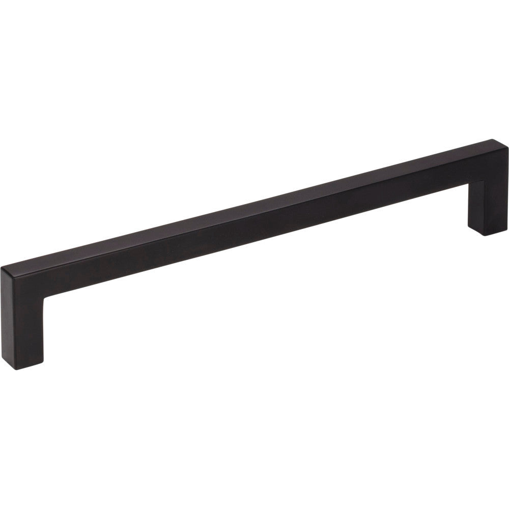 Elements 625-160MB: 160 mm cc Stanton Square Bar Cabinet Pull - Matte Black
