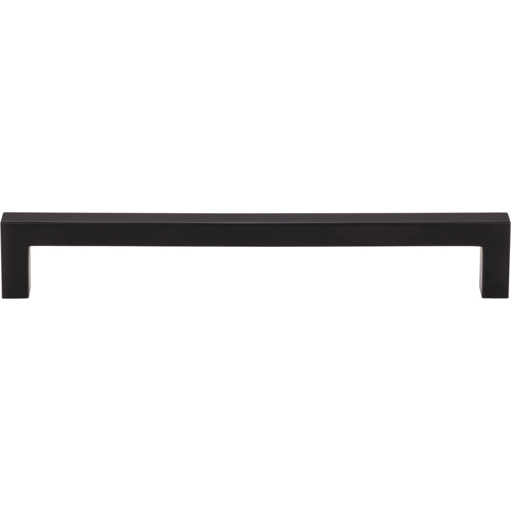 Elements 625-160MB: 160 mm cc Stanton Square Bar Cabinet Pull - Matte Black