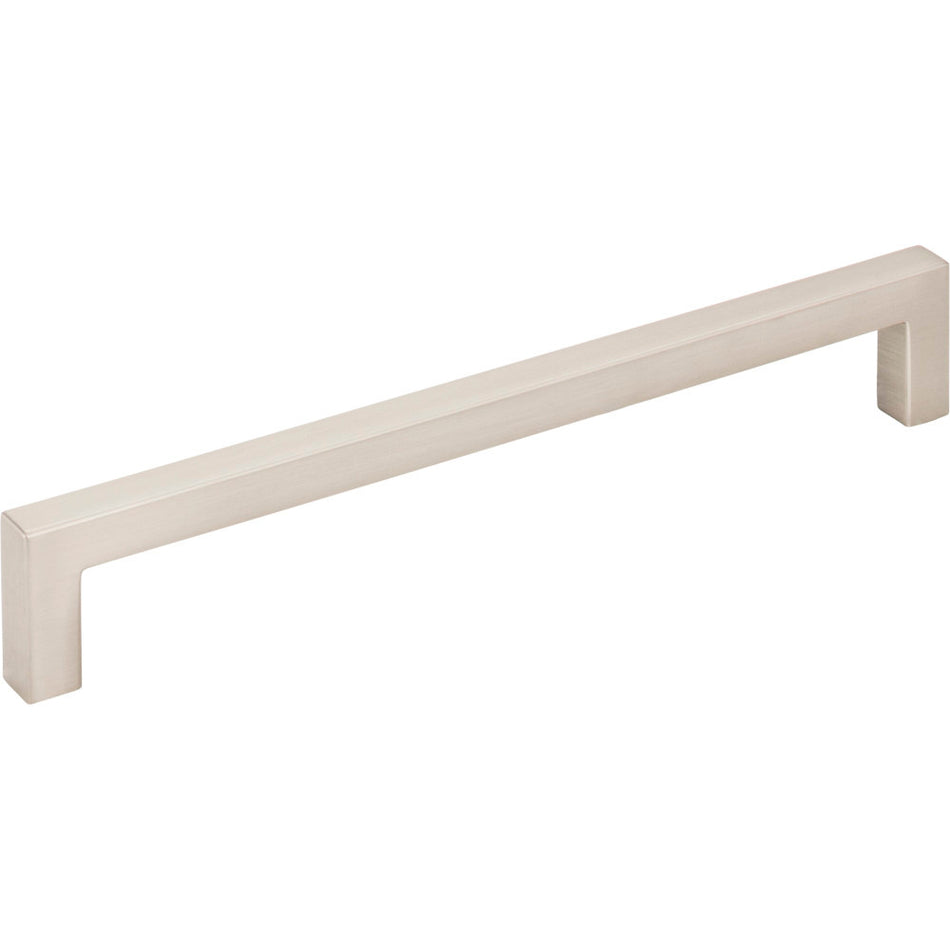 Elements 625-160SN: 160 mm cc Stanton Square Bar Cabinet Pull - Satin Nickel