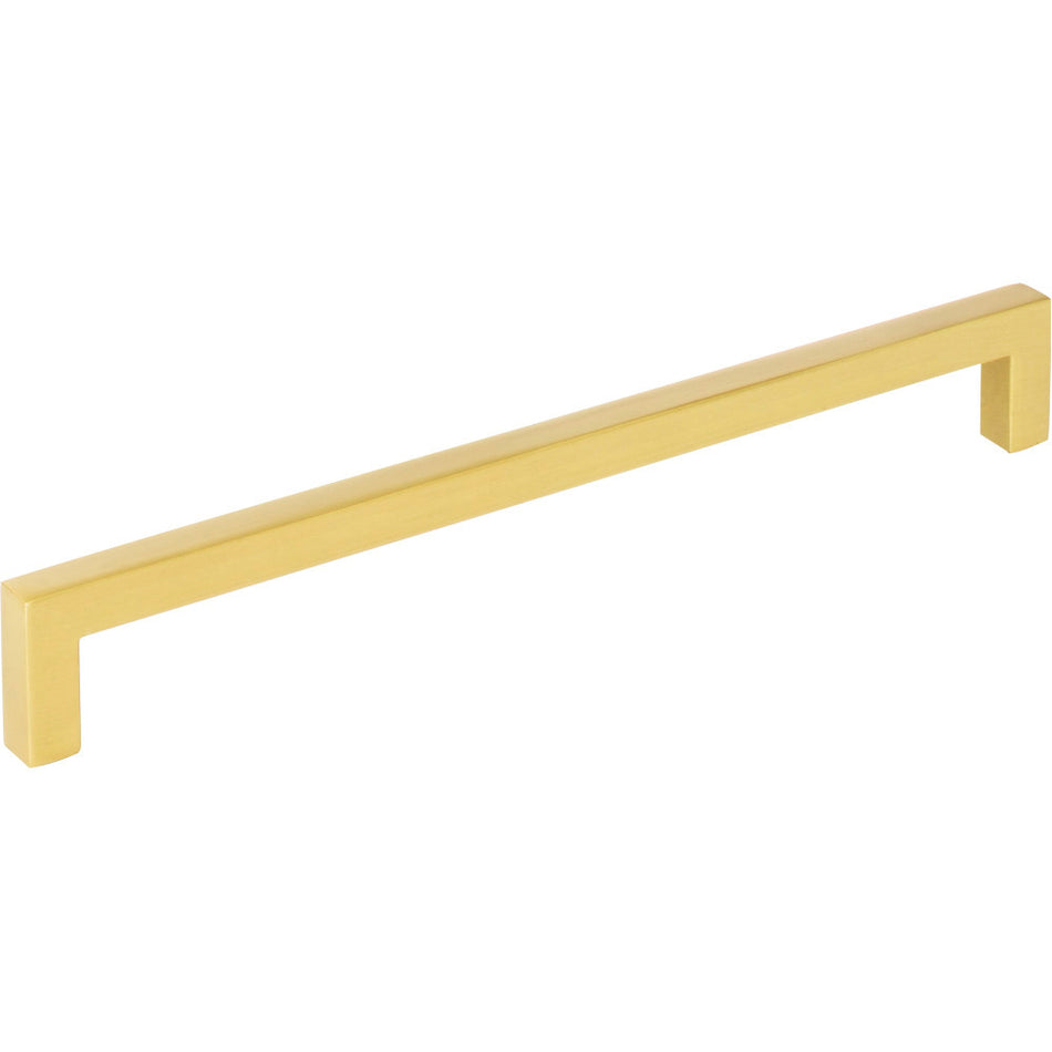 Elements 625-192BG: 192 mm cc Stanton Square Bar Cabinet Pull - Brushed Gold