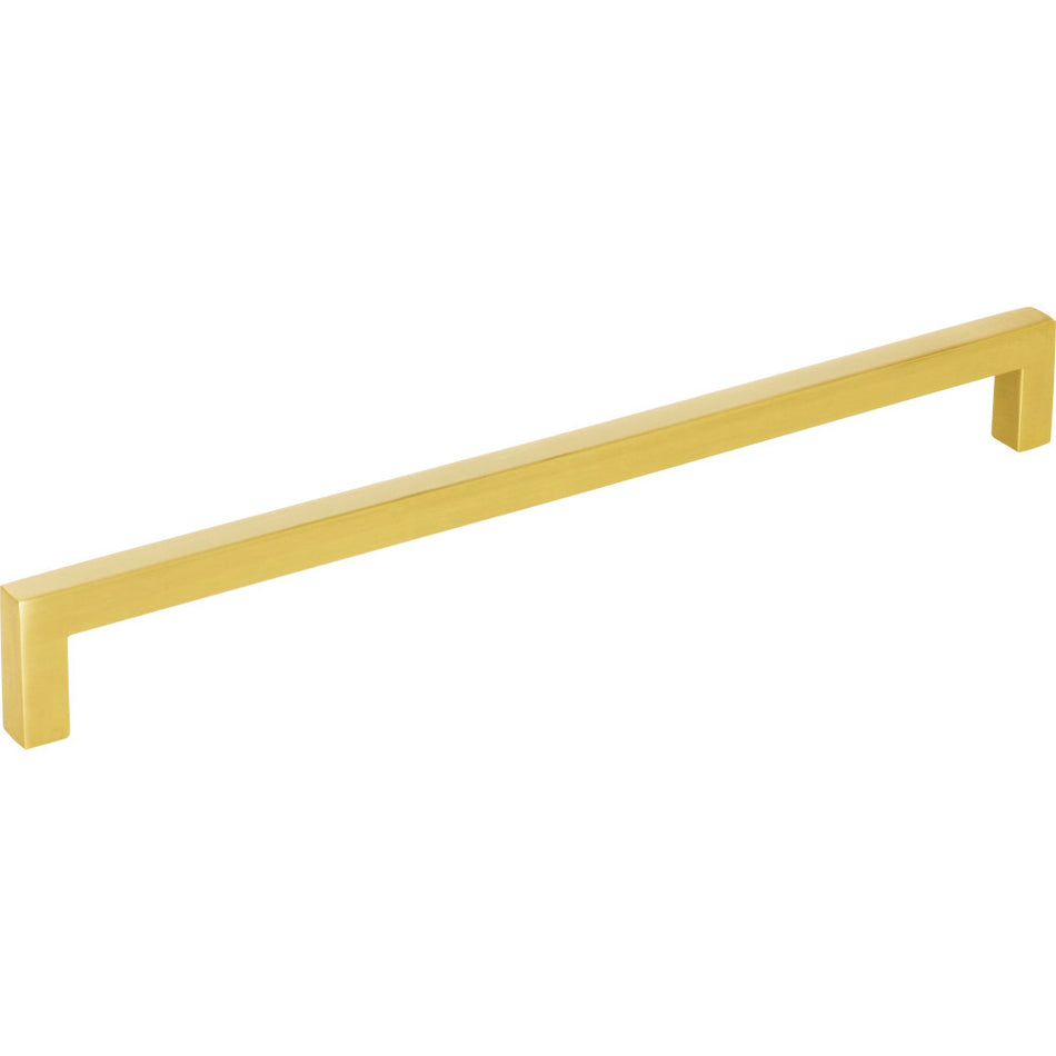 Elements 625-224BG: 224 mm cc Stanton Square Bar Cabinet Pull - Brushed Gold
