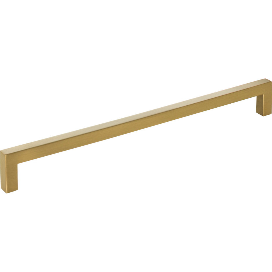 Elements 625-224SBZ: 224 mm cc Stanton Square Bar Cabinet Pull - Satin Bronze