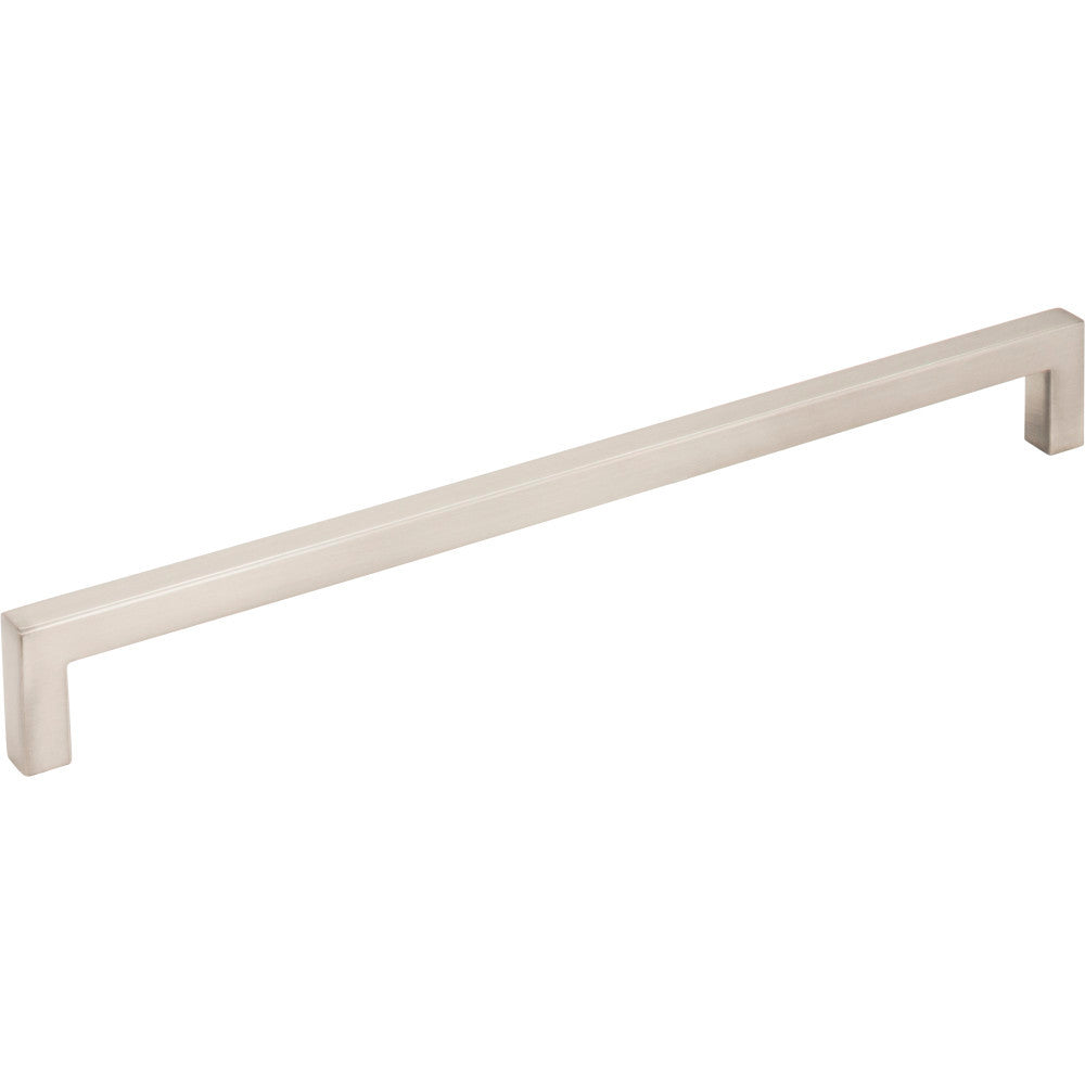Elements 625-224SN: 224 mm cc Stanton Square Bar Cabinet Pull - Satin Nickel