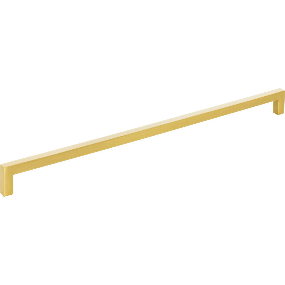 Elements 625-320BG: 320 mm cc Stanton Square Bar Cabinet Pull - Brushed Gold