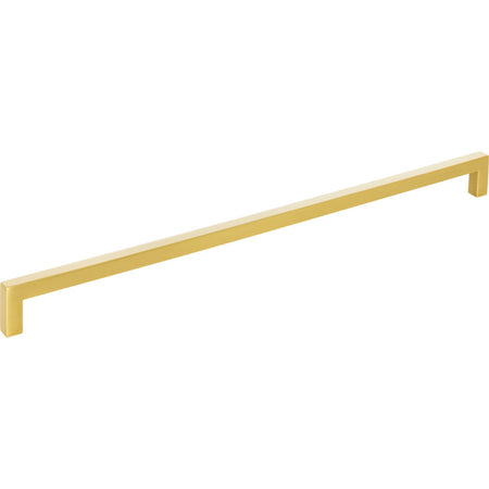 Elements 625-320BG: 320 mm cc Stanton Square Bar Cabinet Pull - Brushed Gold