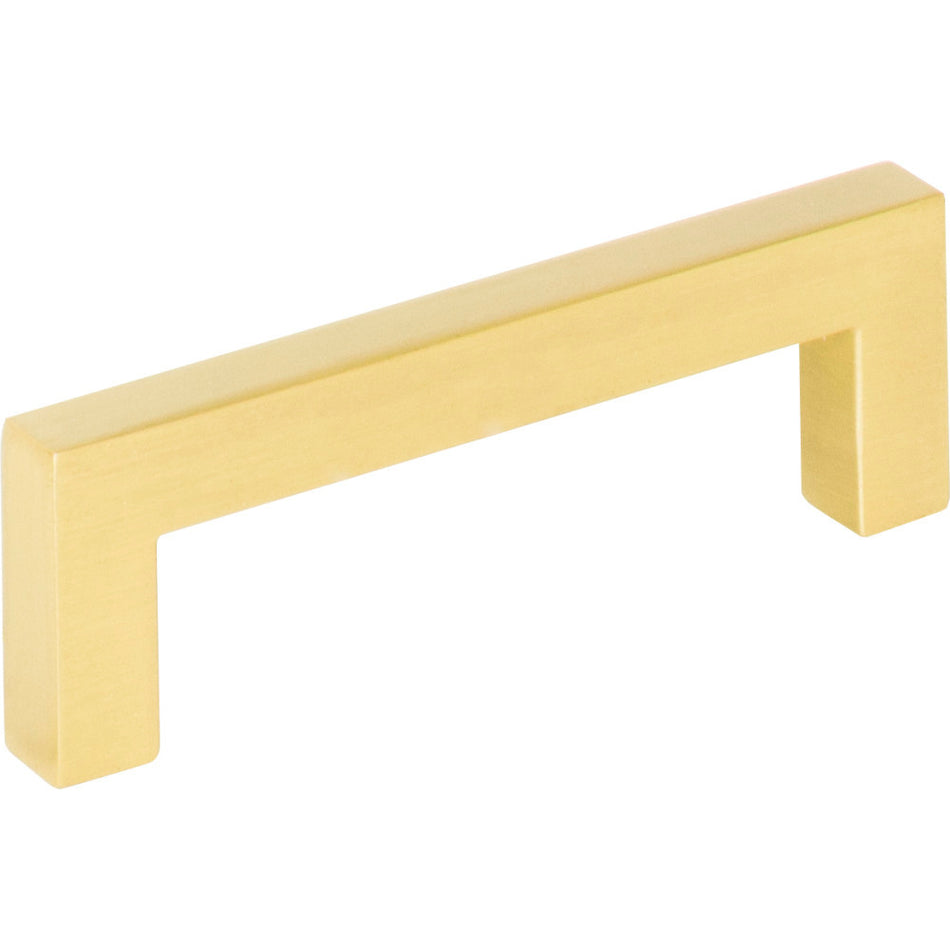 Elements 625-3BG: 3" cc Stanton Square Bar Cabinet Pull - Brushed Gold
