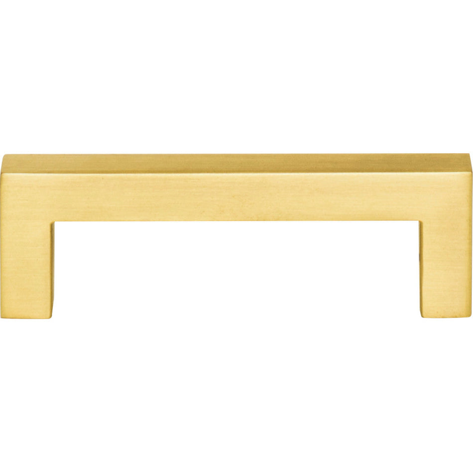 Elements 625-3BG: 3" cc Stanton Square Bar Cabinet Pull - Brushed Gold