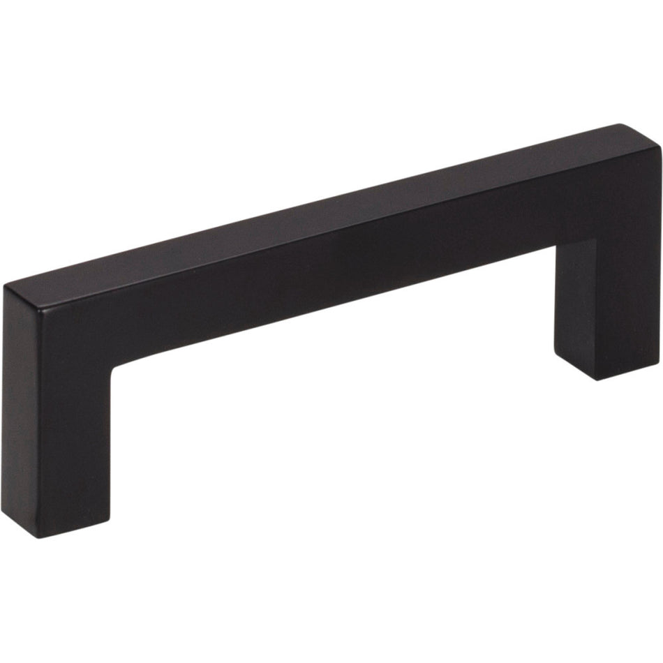Elements 625-3MB: 3" cc Stanton Square Bar Cabinet Pull - Matte Black
