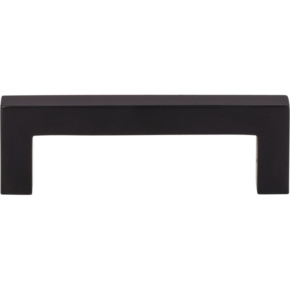 Elements 625-3MB: 3" cc Stanton Square Bar Cabinet Pull - Matte Black