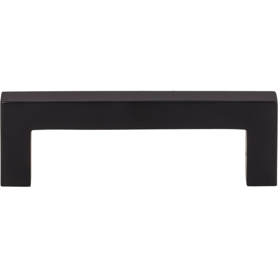 Elements 625-3MB: 3" cc Stanton Square Bar Cabinet Pull - Matte Black