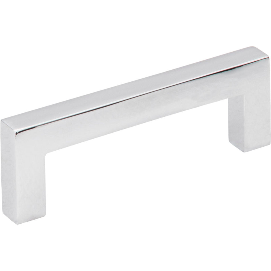 Elements 625-3PC: 3" cc Stanton Square Bar Cabinet Pull - Polished Chrome