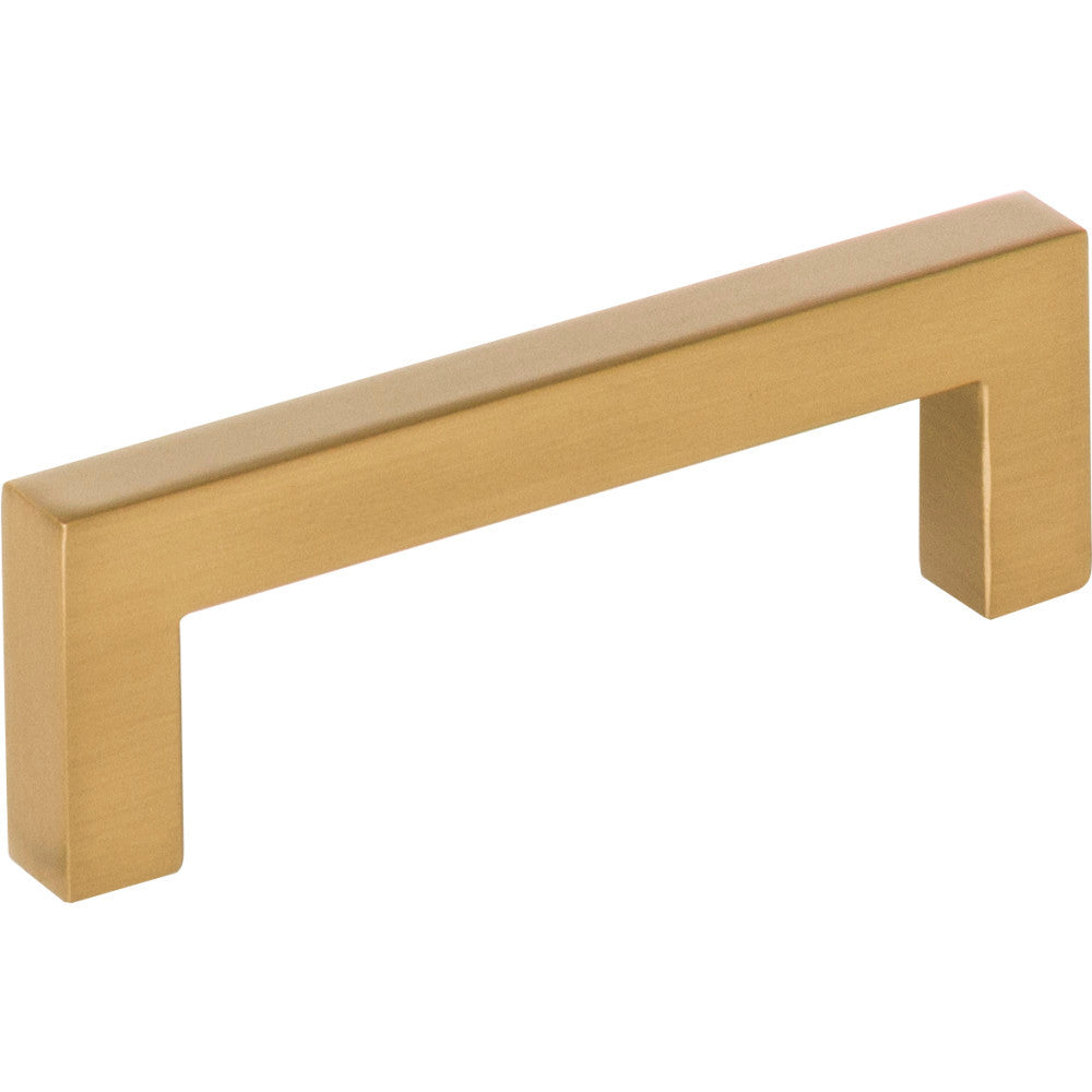 Elements 625-3SBZ: 3" cc Stanton Square Bar Cabinet Pull - Satin Bronze