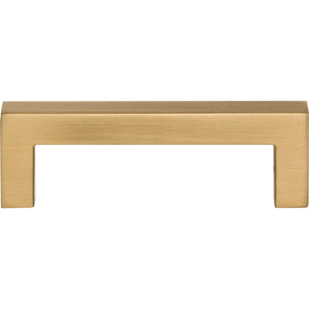 Elements 625-3SBZ: 3" cc Stanton Square Bar Cabinet Pull - Satin Bronze