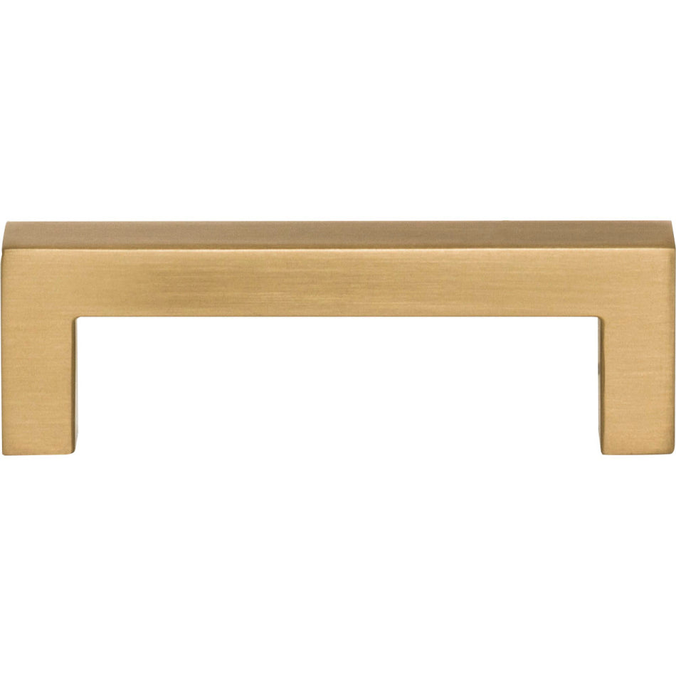 Elements 625-3SBZ: 3" cc Stanton Square Bar Cabinet Pull - Satin Bronze