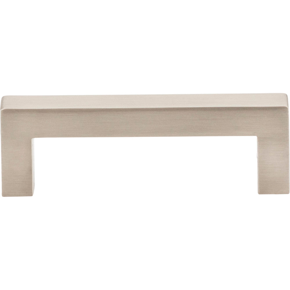 Elements 625-3SN: 3" cc Stanton Square Bar Cabinet Pull - Satin Nickel