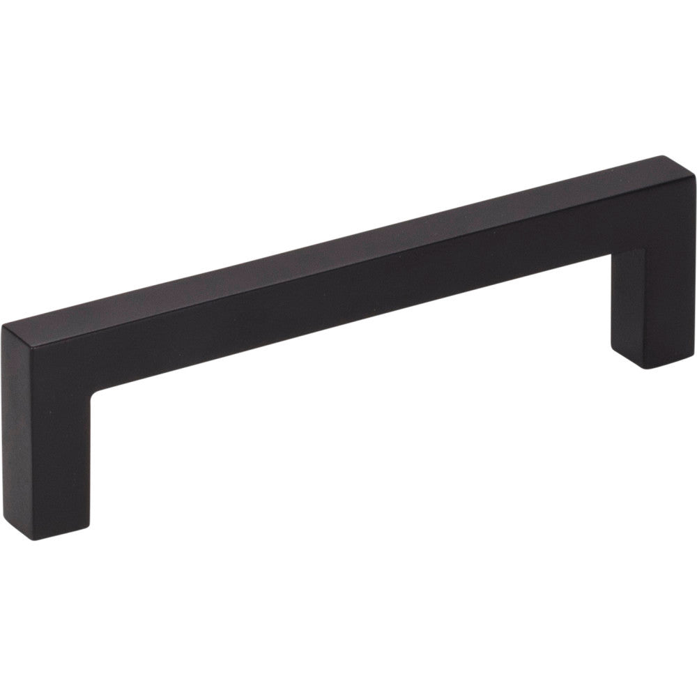 Elements 625-96MB: 96 mm cc Stanton Square Bar Cabinet Pull - Matte Black