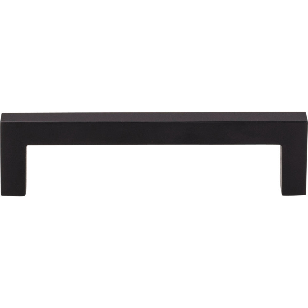 Elements 625-96MB: 96 mm cc Stanton Square Bar Cabinet Pull - Matte Black