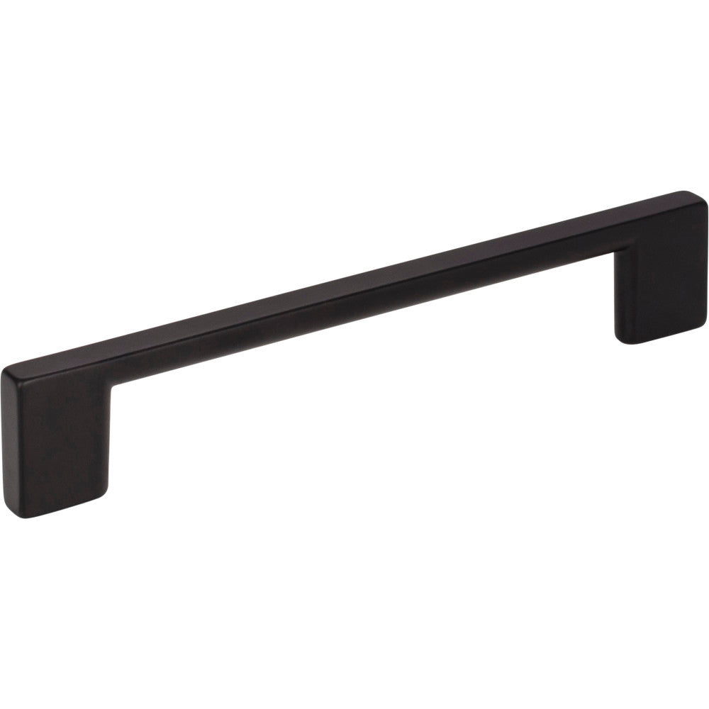 Jeffrey Alexander 635-128MB: 128mm cc Sutton Square Bar Cabinet Pull - Matte Black