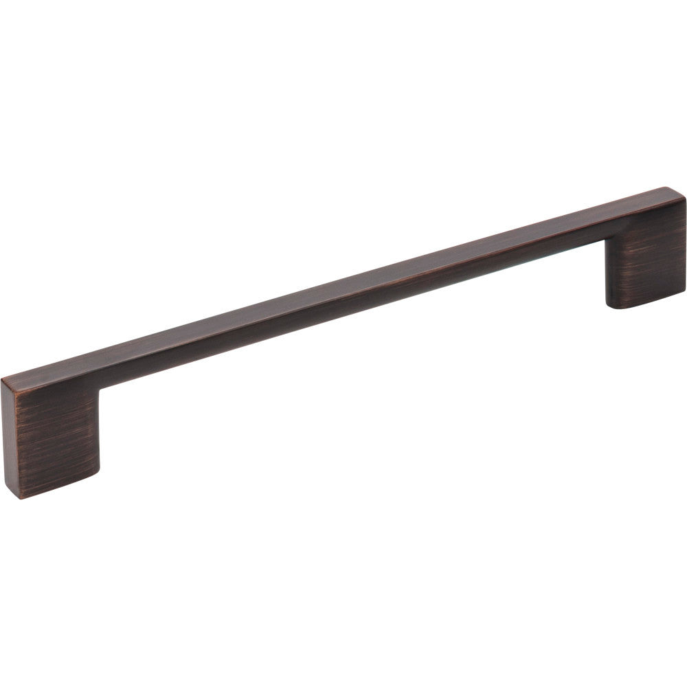 Jeffrey Alexander 635-160DBAC: 160mm cc Sutton Square Bar Cabinet Pull - Brushed Oil Rubbed Bronze