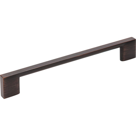 Jeffrey Alexander 635-160DBAC: 160mm cc Sutton Square Bar Cabinet Pull - Brushed Oil Rubbed Bronze