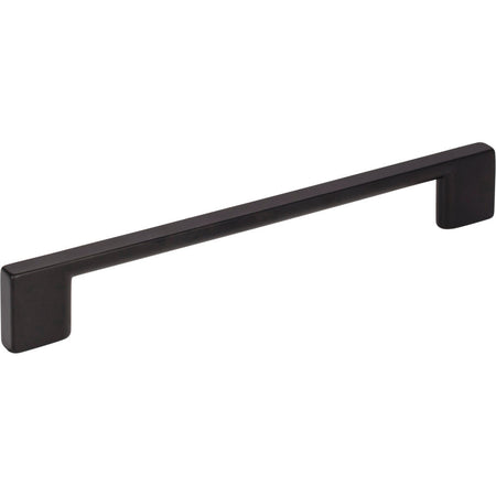 Jeffrey Alexander 635-160MB: 160mm cc Sutton Square Bar Cabinet Pull - Matte Black