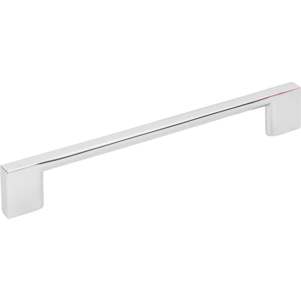 Jeffrey Alexander 635-160PC: 160mm cc Sutton Square Bar Cabinet Pull - Polished Chrome