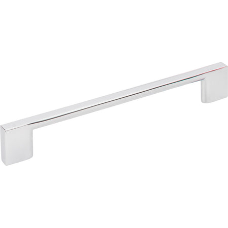 Jeffrey Alexander 635-160PC: 160mm cc Sutton Square Bar Cabinet Pull - Polished Chrome