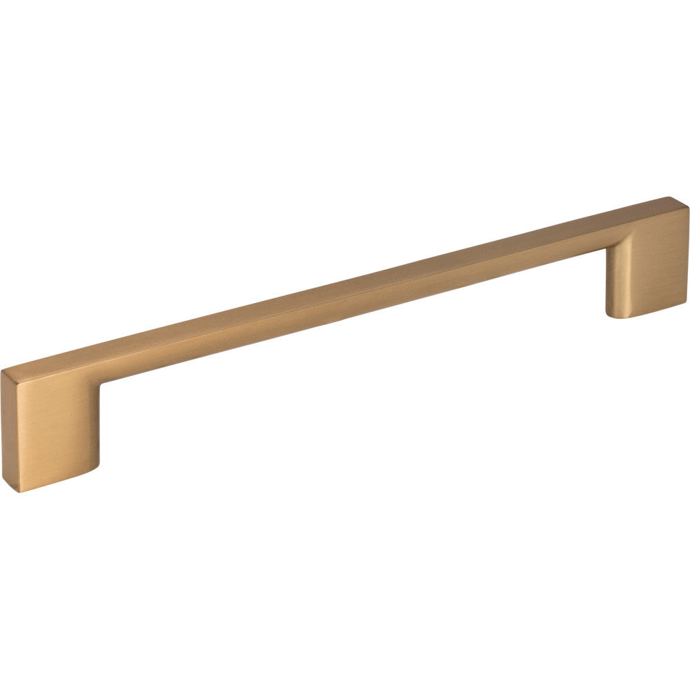 Jeffrey Alexander 635-160SBZ: 160mm cc Sutton Square Bar Cabinet Pull - Satin Bronze