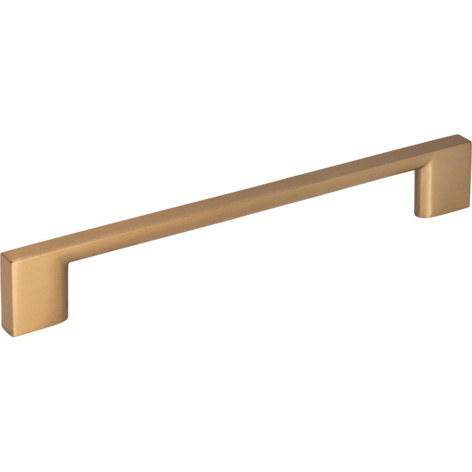 Jeffrey Alexander 635-160SBZ: 160mm cc Sutton Square Bar Cabinet Pull - Satin Bronze