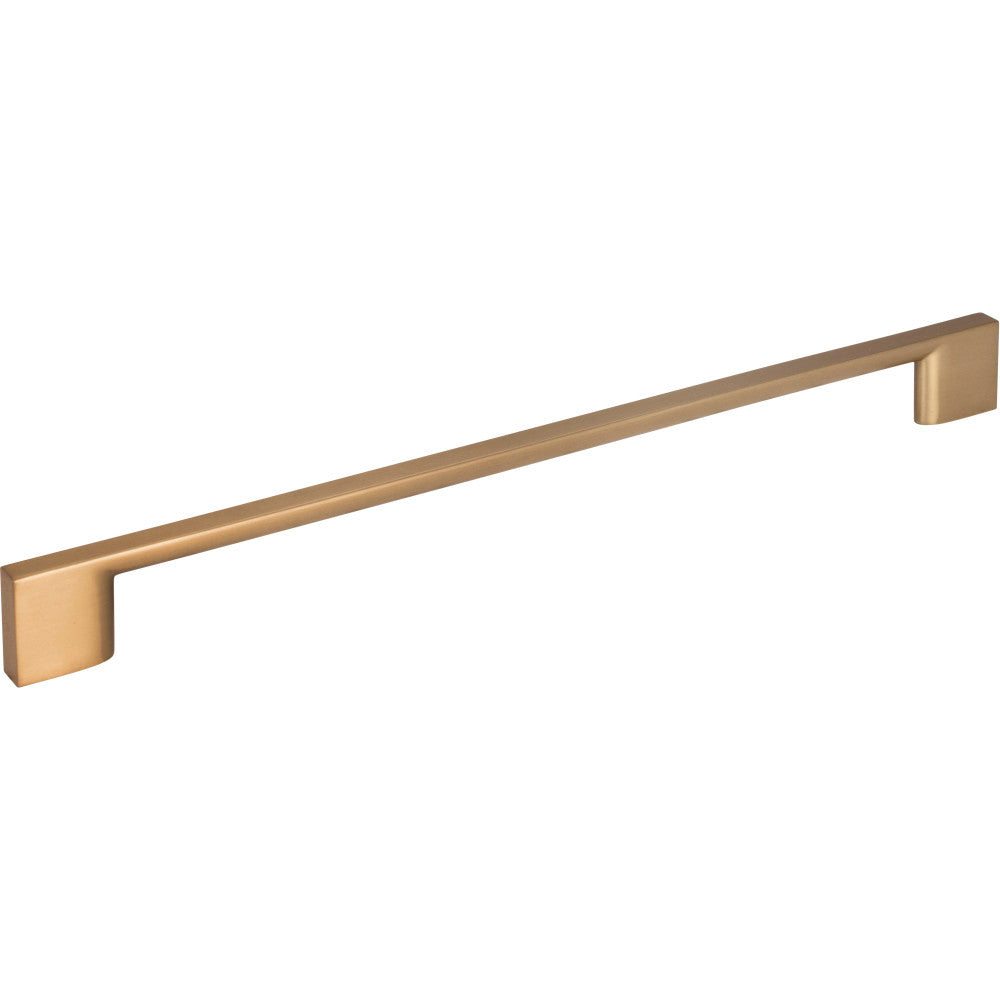 Jeffrey Alexander 635-256SBZ: 256mm cc Sutton Square Bar Cabinet Pull - Satin Bronze