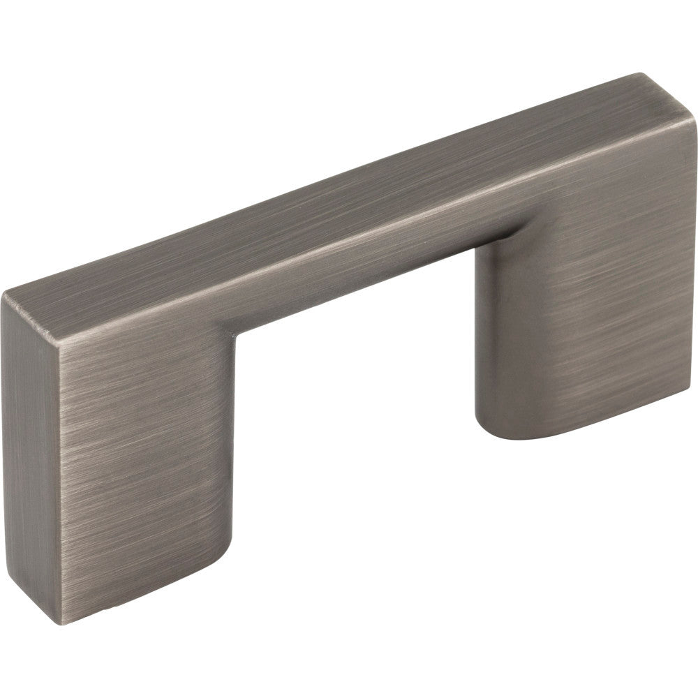 Jeffrey Alexander 635-32BNBDL: 32mm cc Sutton Square Bar Cabinet Pull - Brushed Pewter