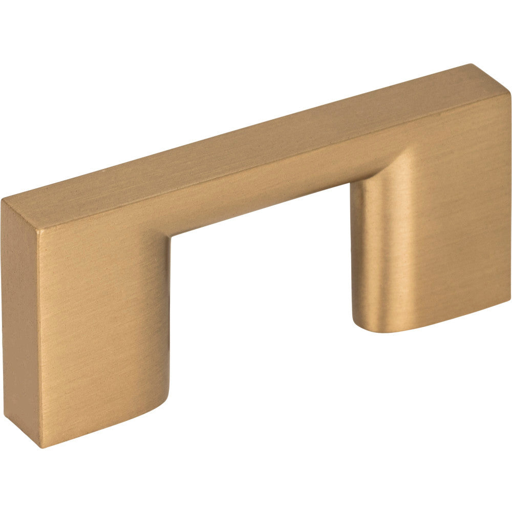 Jeffrey Alexander 635-32SBZ: 32mm cc Sutton Square Bar Cabinet Pull - Satin Bronze