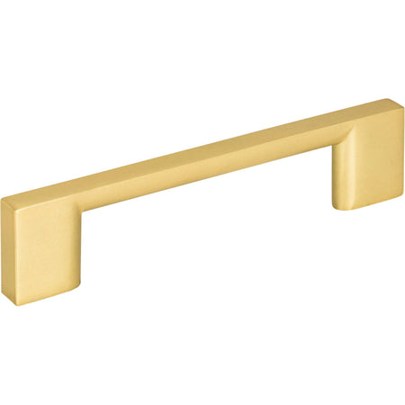 Jeffrey Alexander 635-96BG: 96mm cc Sutton Square Bar Cabinet Pull - Brushed Gold