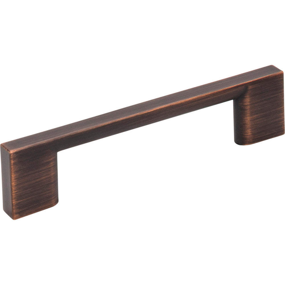 Jeffrey Alexander 635-96DBAC: 96mm cc Sutton Square Bar Cabinet Pull - Brushed Oil Rubbed Bronze