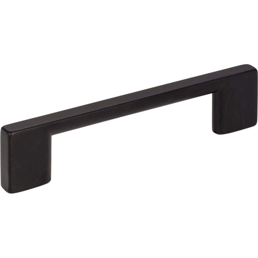 Jeffrey Alexander 635-96MB: 96mm cc Sutton Square Bar Cabinet Pull - Matte Black
