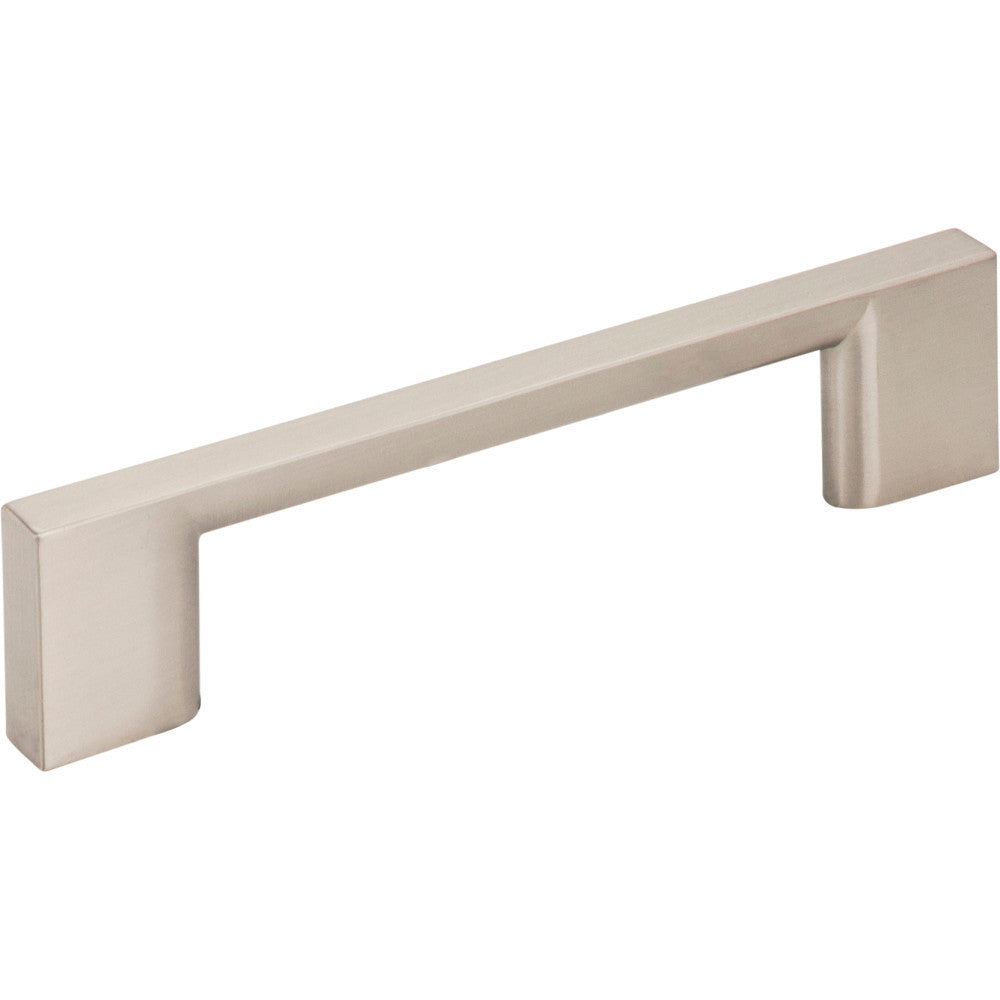 Jeffrey Alexander 635-96SN: 96mm cc Sutton Square Bar Cabinet Pull - Satin Nickel