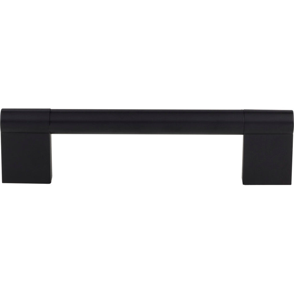 Elements 645-128MB: 128 mm cc Knox Round Bar Cabinet Pull - Matte Black