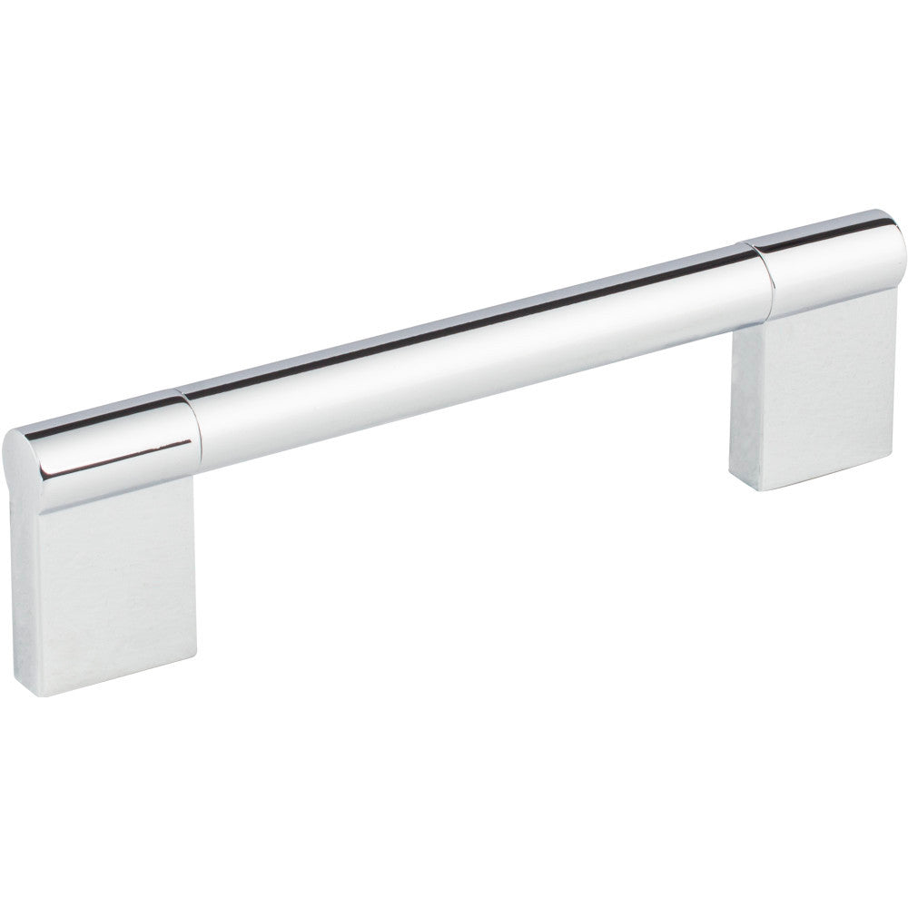 Elements 645-128PC: 128 mm cc Knox Round Bar Cabinet Pull - Polished Chrome