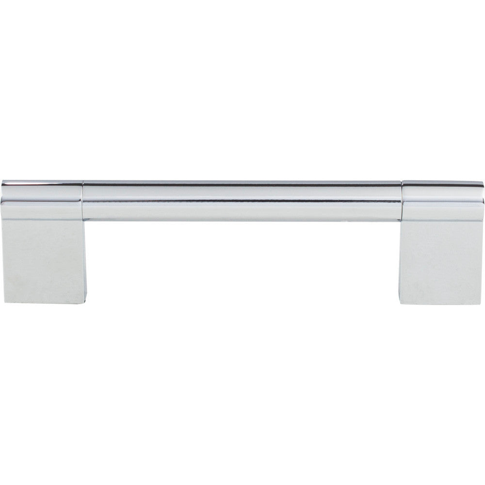 Elements 645-128PC: 128 mm cc Knox Round Bar Cabinet Pull - Polished Chrome