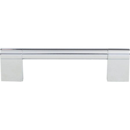 Elements 645-128PC: 128 mm cc Knox Round Bar Cabinet Pull - Polished Chrome